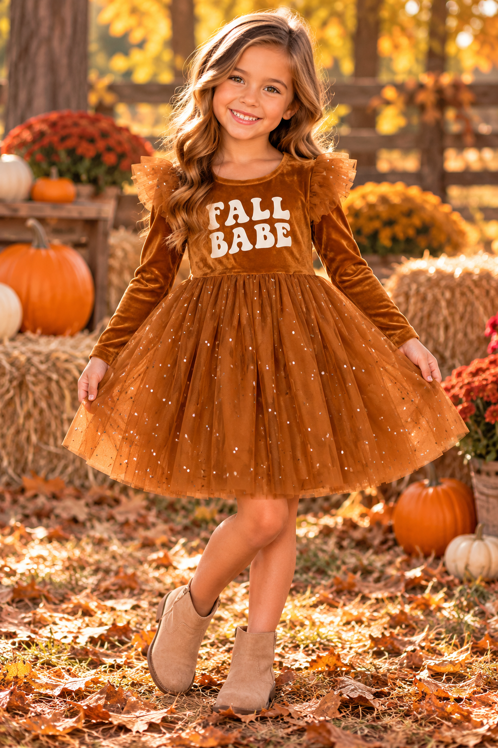 VELVET FALL BABE DRESS