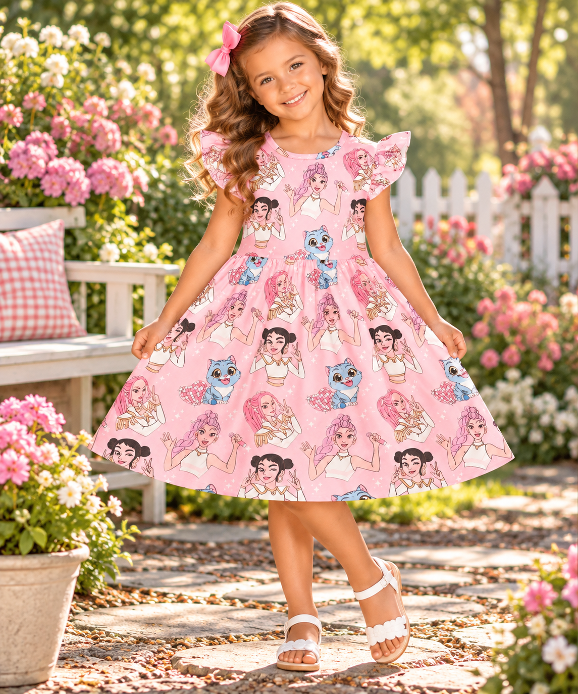 Pink Kpop Dress