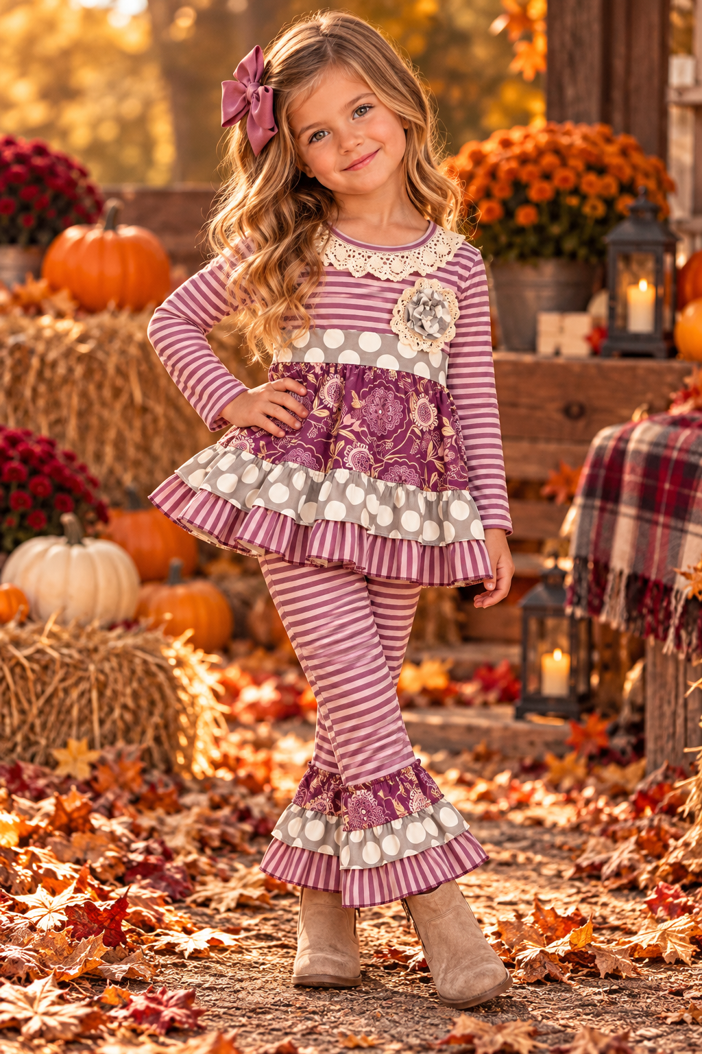 Purple Pant Set