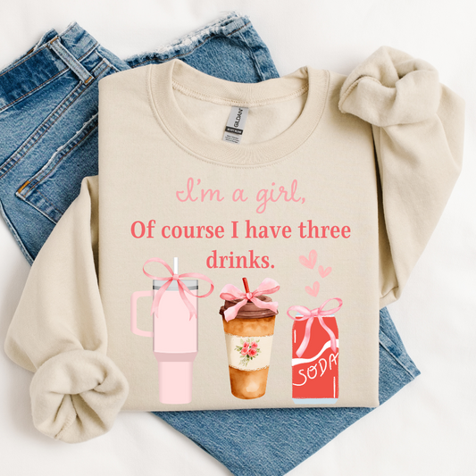 3 Drinks Sweatshirt