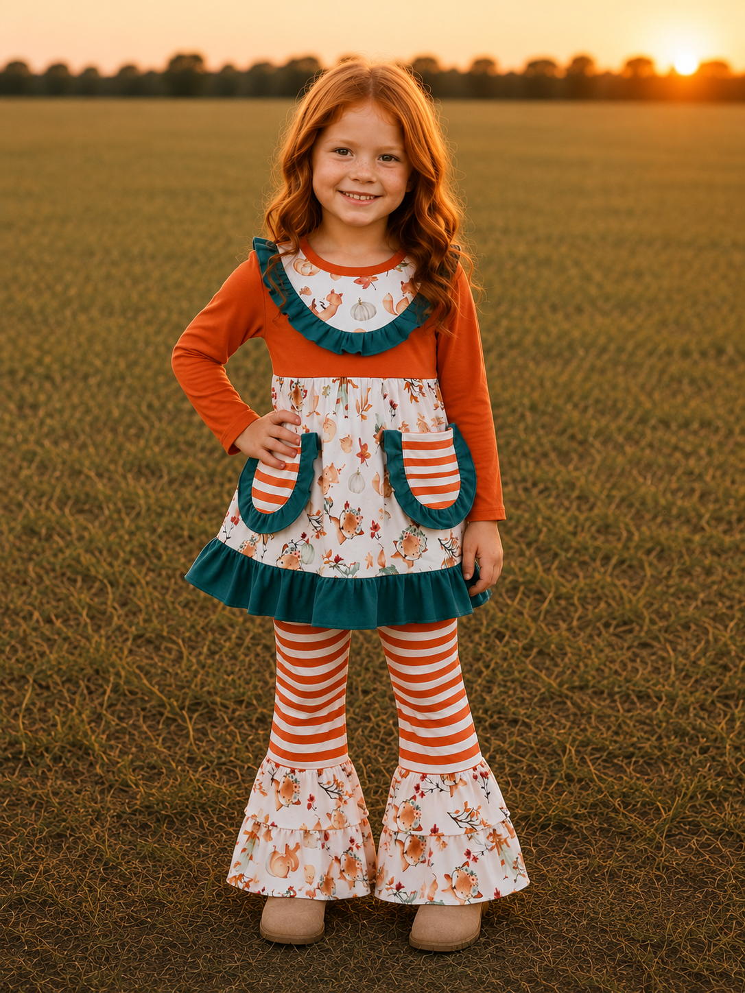 Fox Floral Paant Set