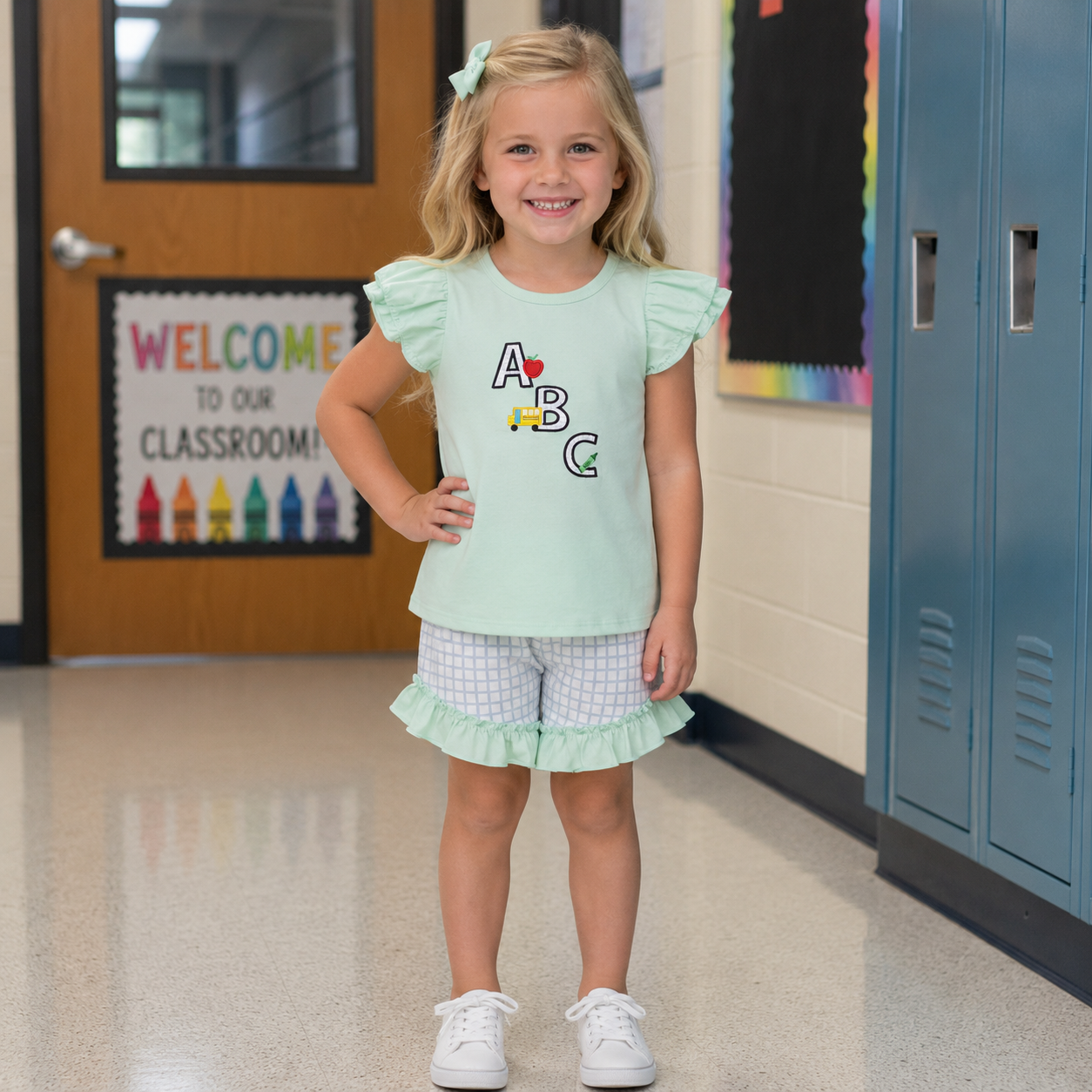 Mint ABC Short Set