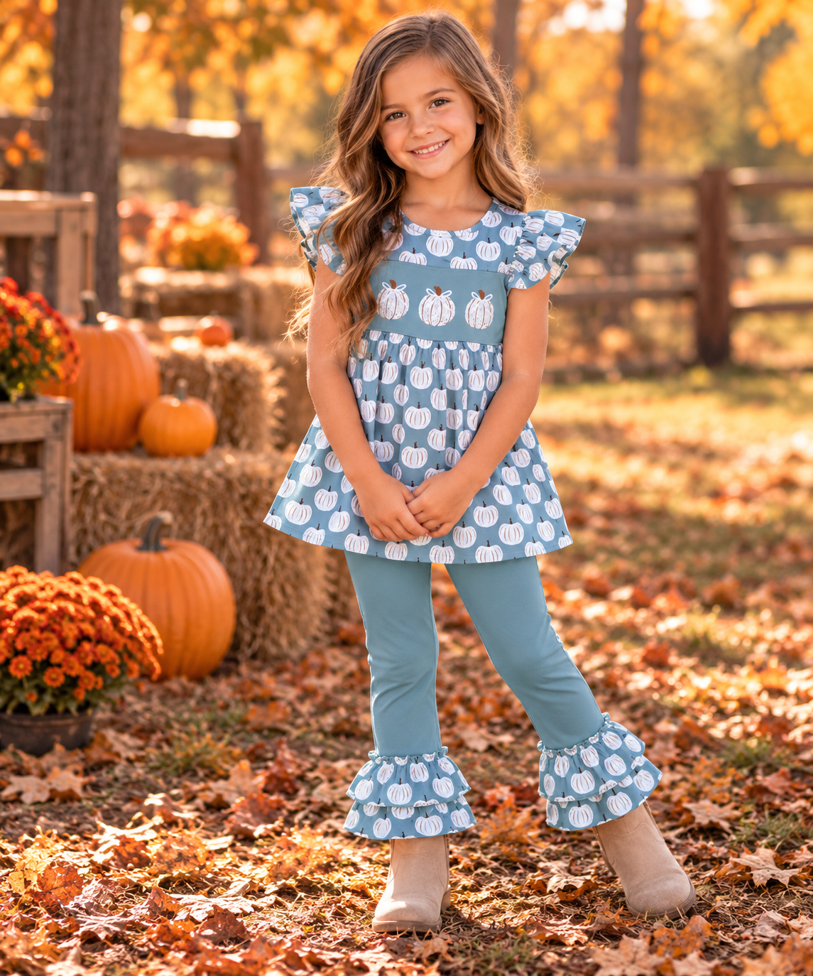 Gingham Pumpkin Pant Set