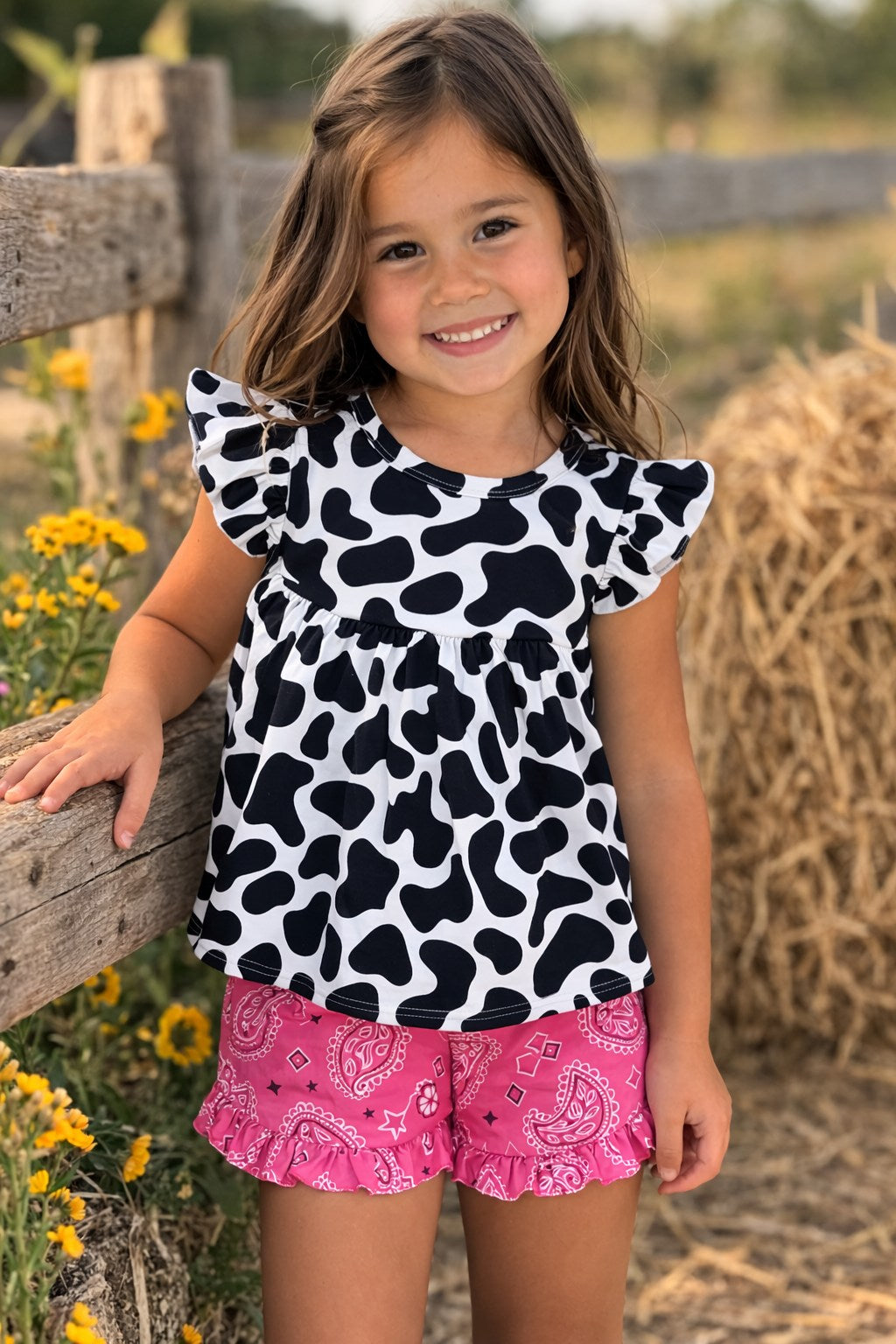 Cow Short Set
