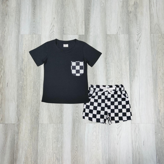Checkered Short Set