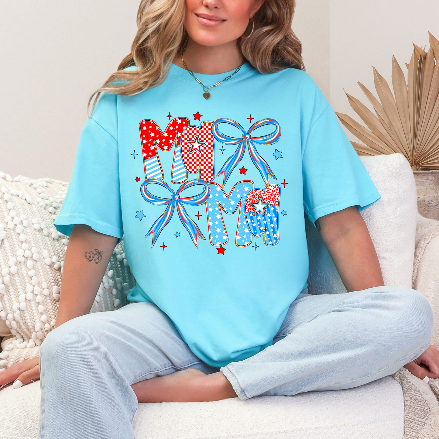 Comfort Colors-Patriotic Mama