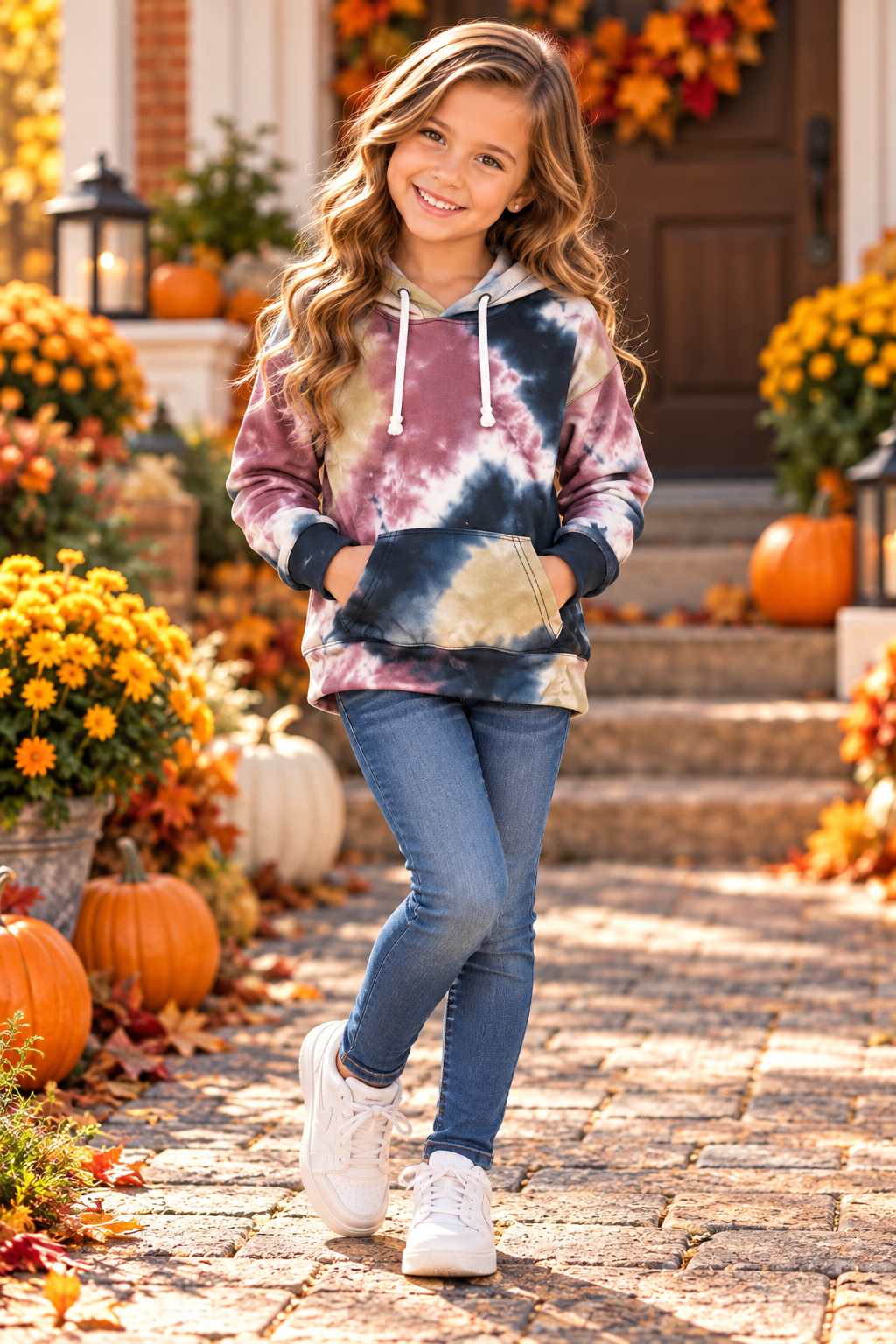 Fall Tie Dye Hoodie