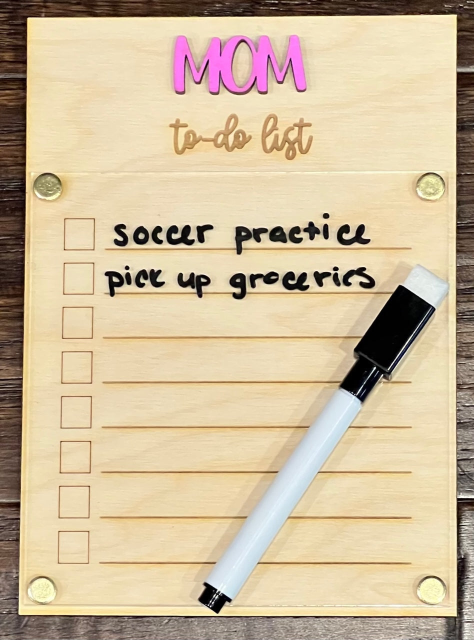 Dry Erase To-Do List- CUSTOMIZE!