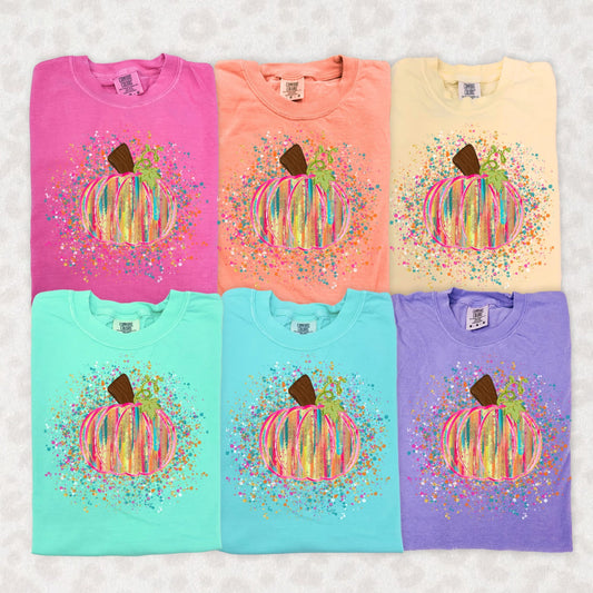 Paint Splattered Pumpkin