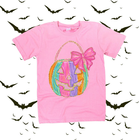 Watercolor Pumpkin Bucket