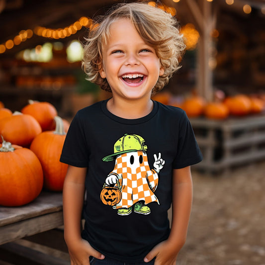 Orange Checkered Ghost