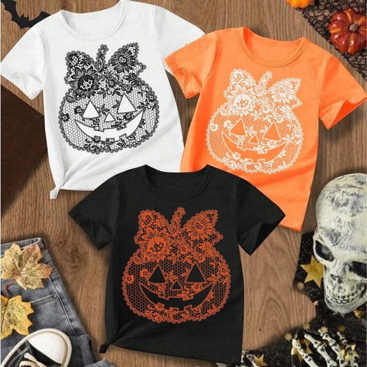 Lace Pumpkin- PICK YOUR DESIGN AND SHIRT COLOR