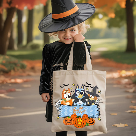 TREAT BAG- BLUE DOG FRIENDS-LEAVE NAME IN NOTES