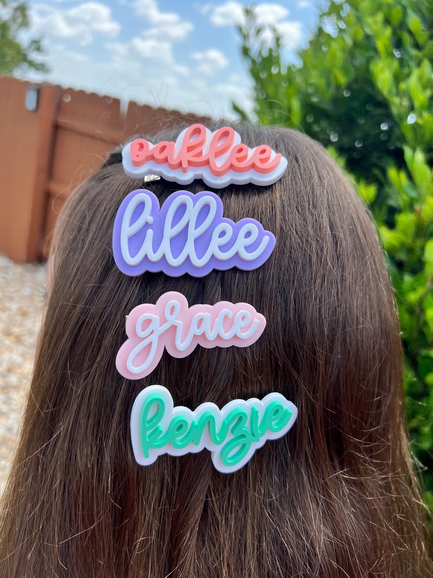 Name Hair Clip- Many Options