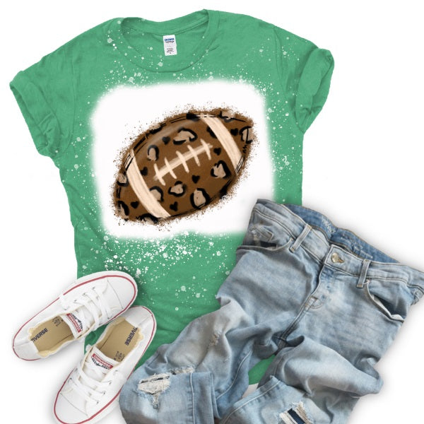 Leopard Football Shirt-MANY COLORS