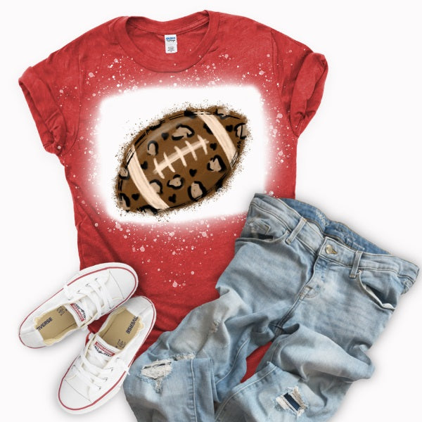 Leopard Football Shirt-MANY COLORS