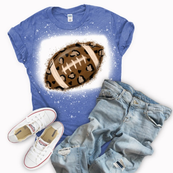 Leopard Football Shirt-MANY COLORS