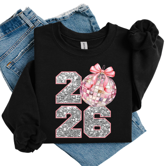 Adult-New Year Glitter Sweatshirt