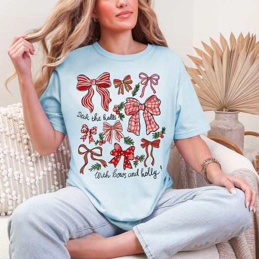 Adult- Bows and Holly