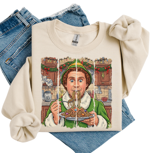 Adult- Spaghetti Panel Sweatshirt