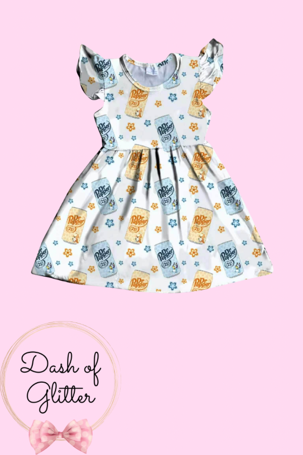 Blue Dog Soda Dress