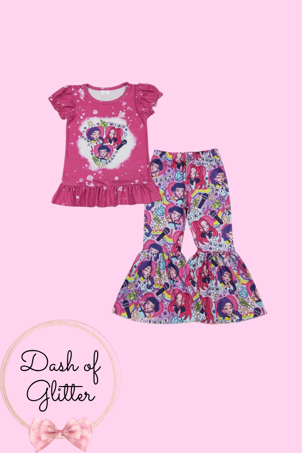 Pink Huntrix Pant Set