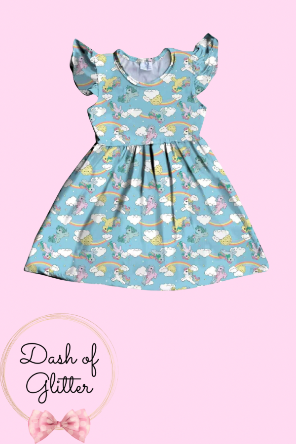 Blue Pony Dress