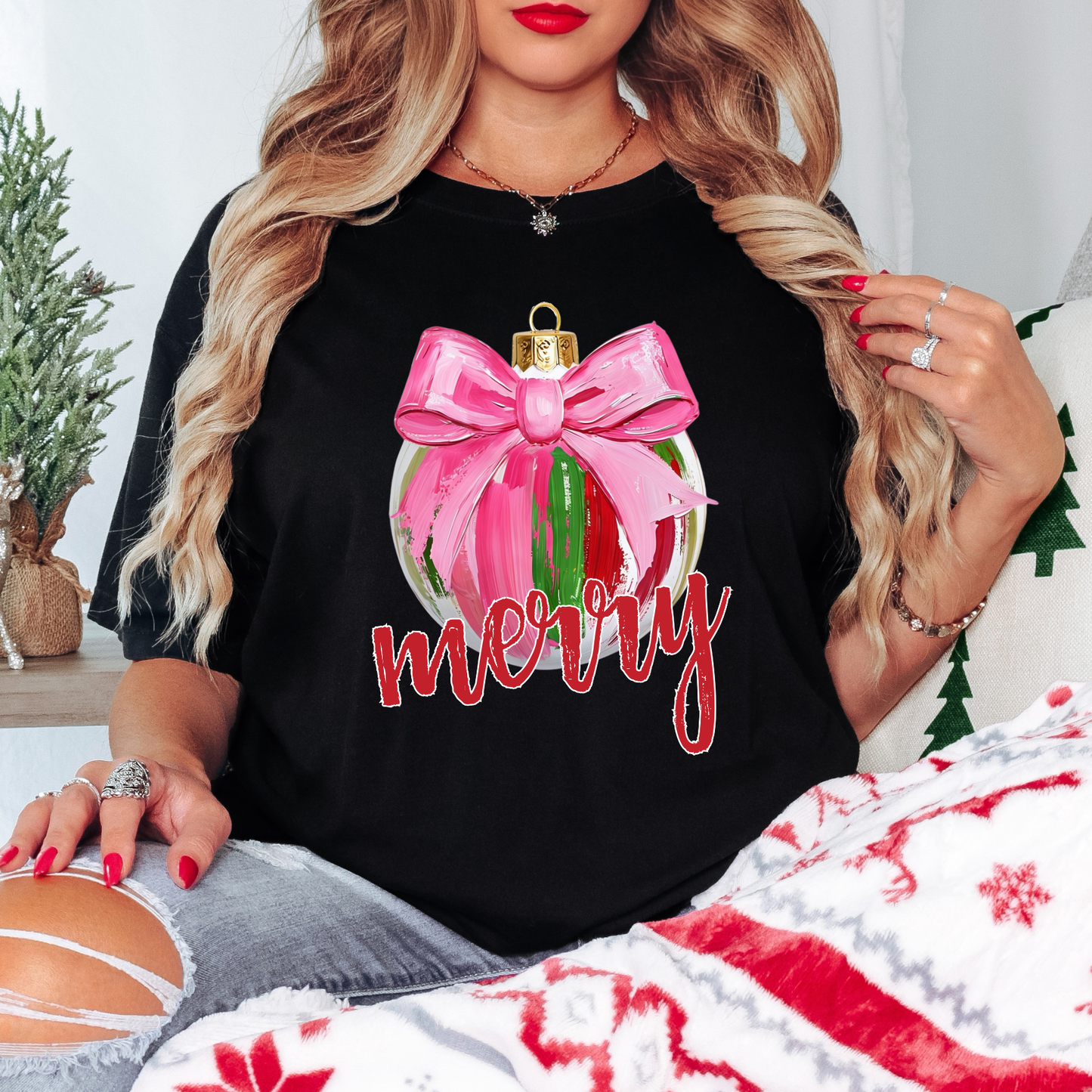 Adult- Brushstroke Merry
