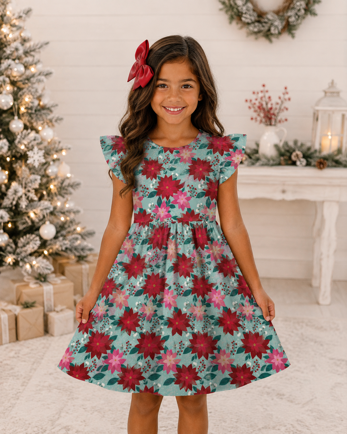 Poinsettia Dress