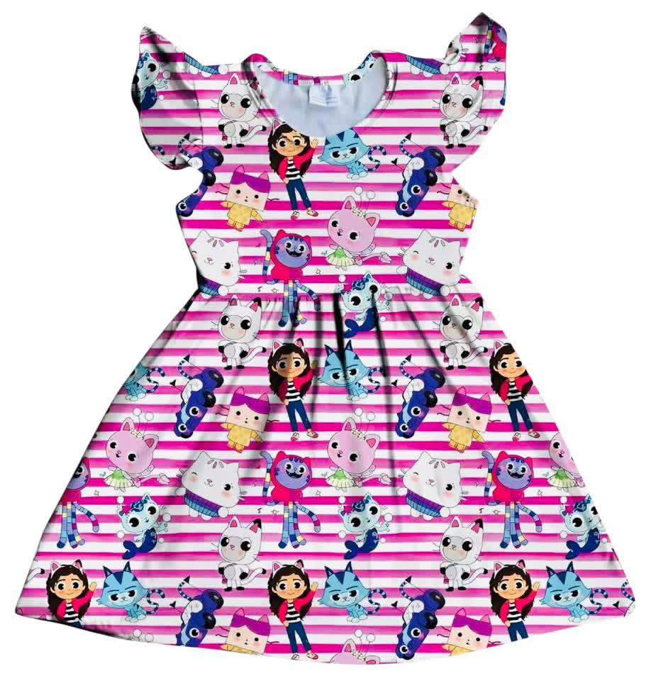 Stripe Kitty Dress