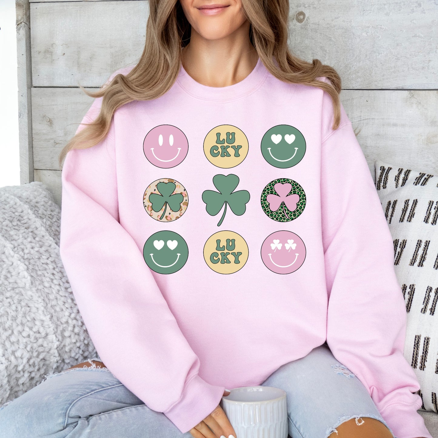 Lucky Circle Sweatshirt-2 COLORS