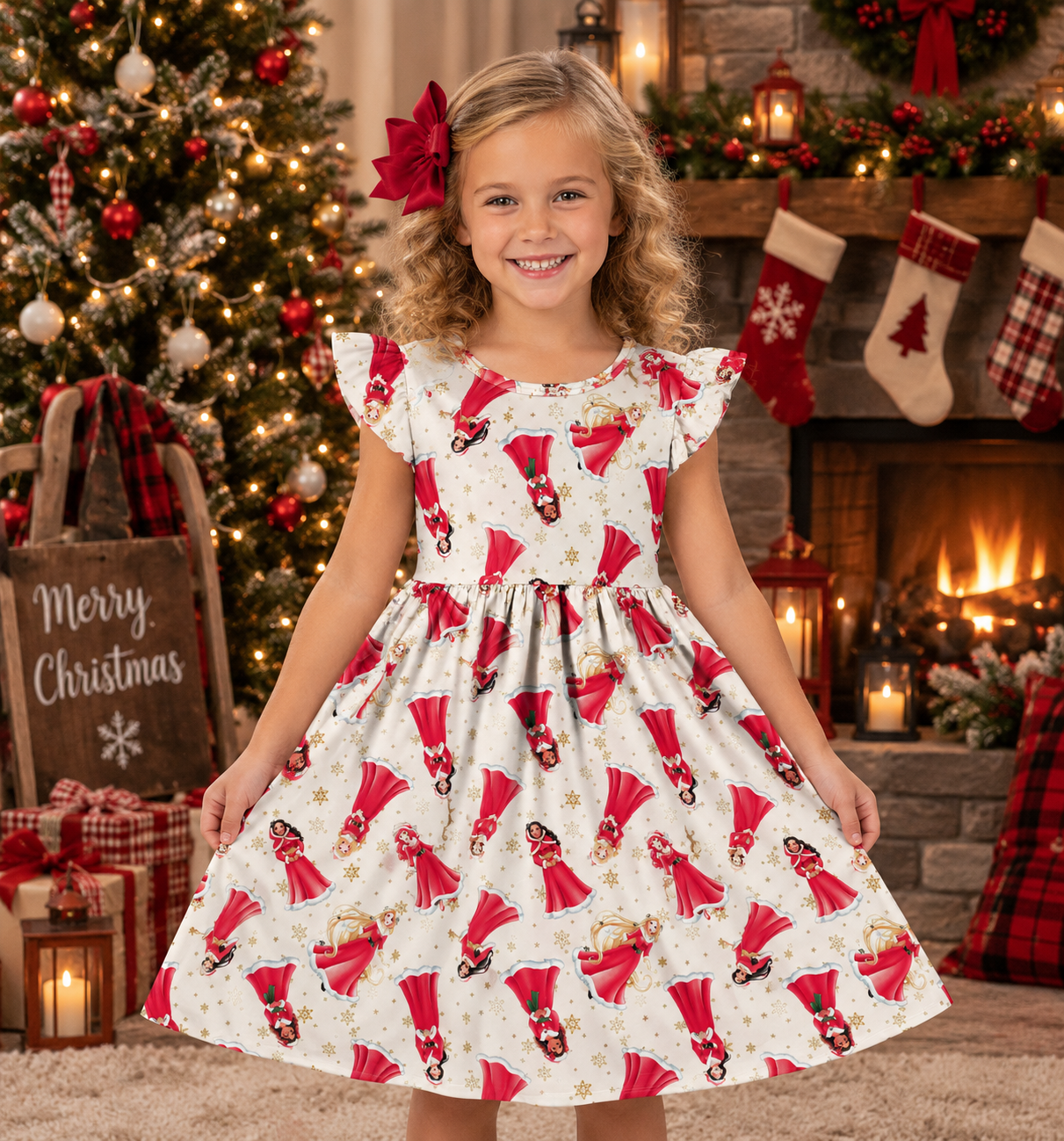 White Holiday Princess Dress