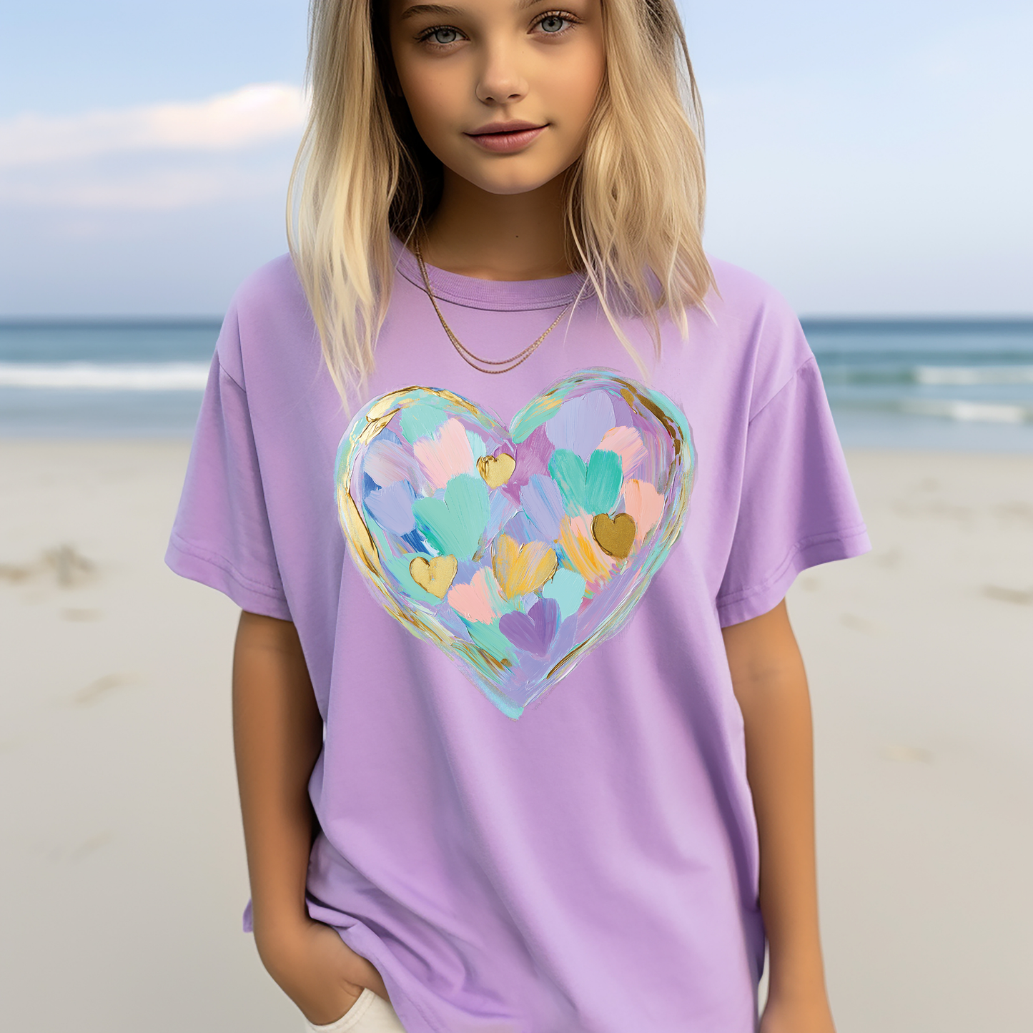 Youth-Pastel Painted Heart