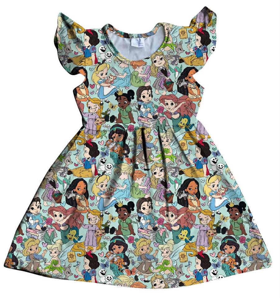 Young Princess Collage Dress