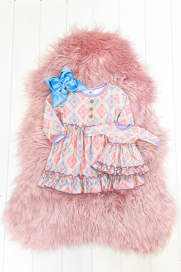 Aztec Dress- Has matching doll dress