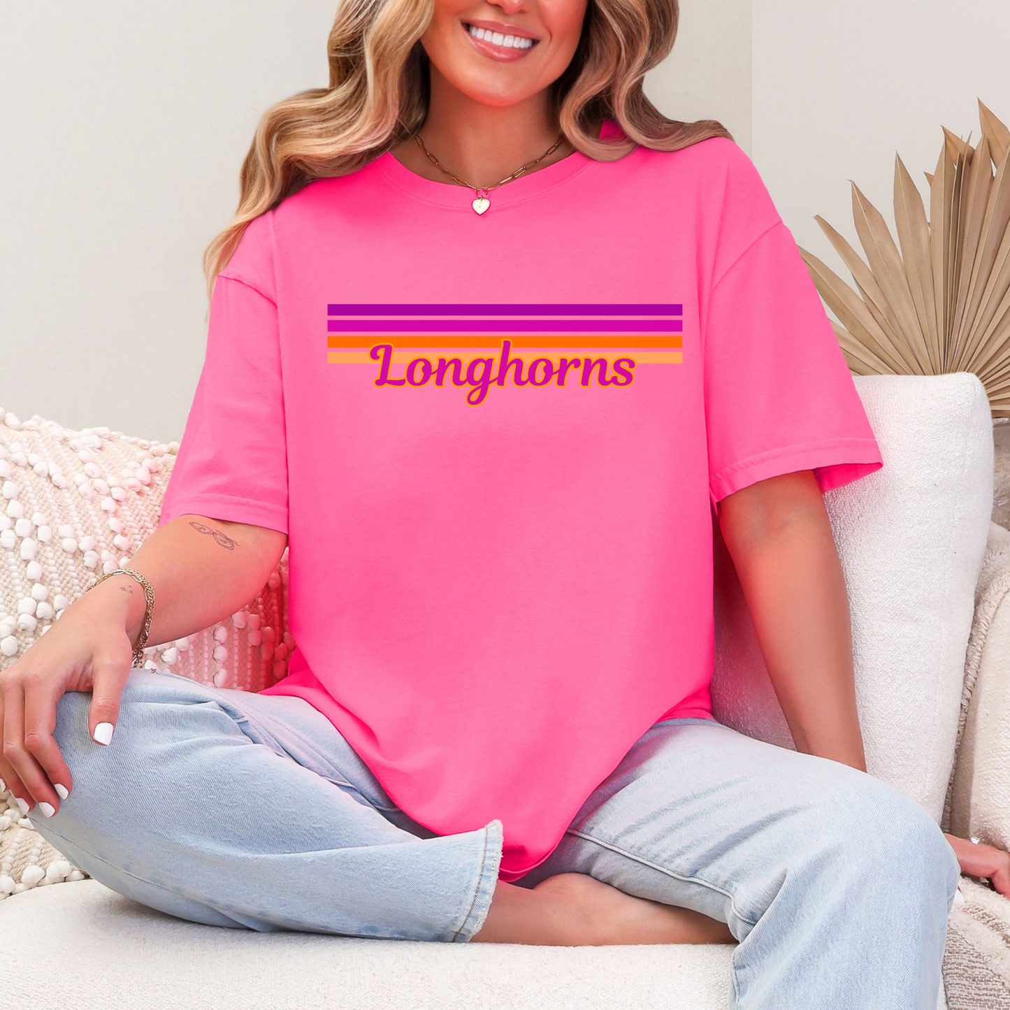 CC- Neon Stripe Longhorns
