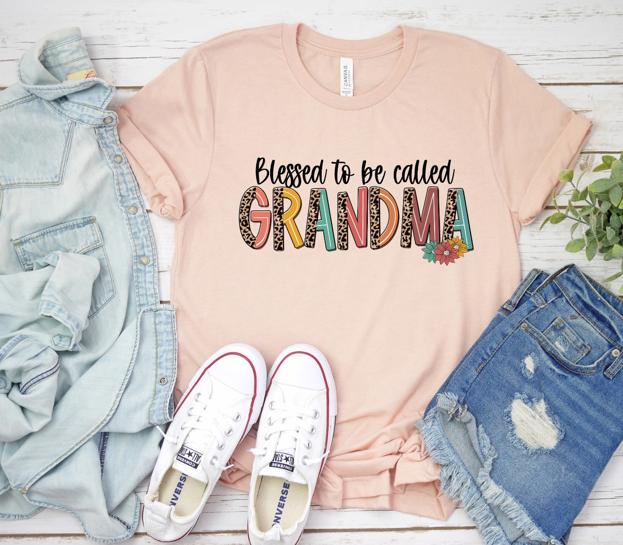 Blessed to be called Grandma-3 colors
