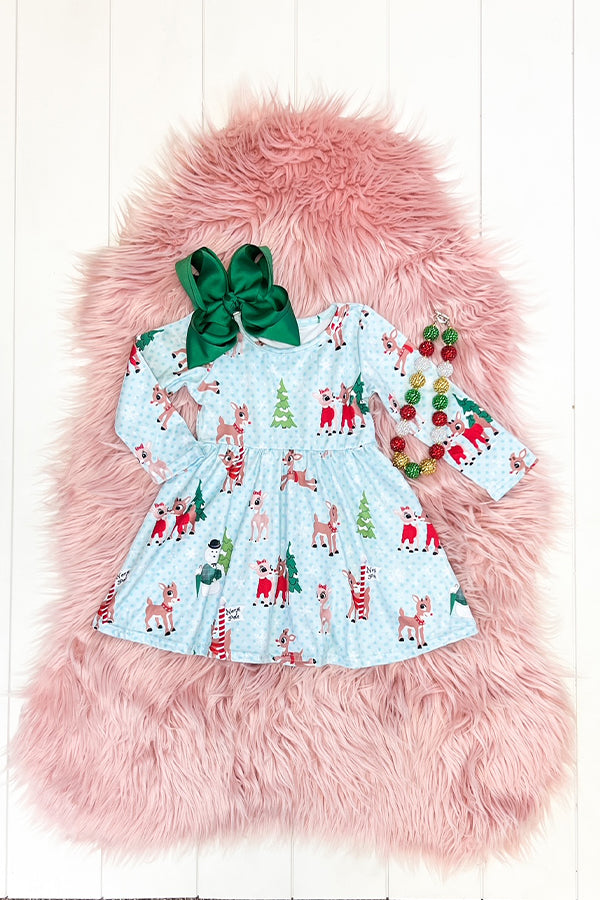 Blue Rudolph Dress