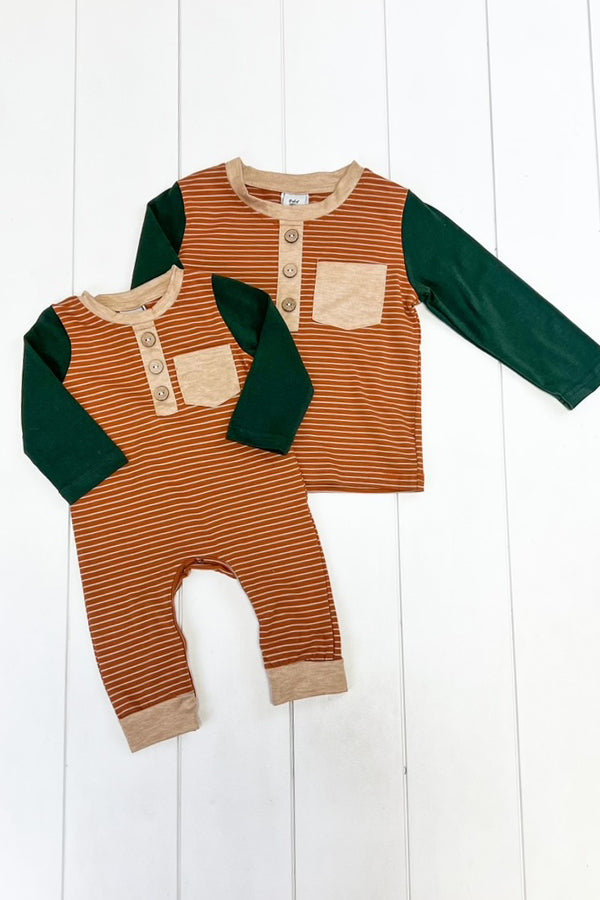 Fall Pocket Romper