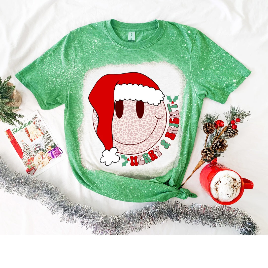 Merry & Bright Smiley Santa-2 Colors