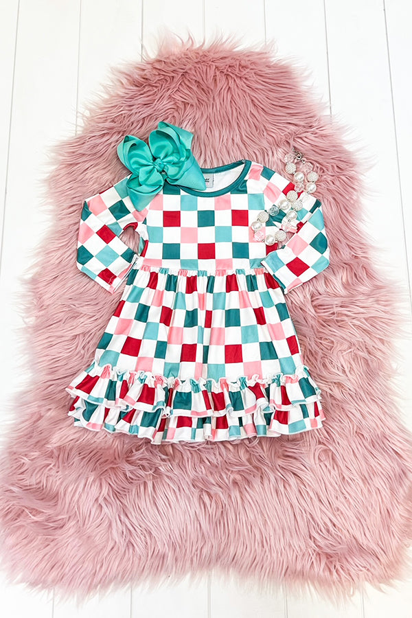 Holiday Checkered Dress