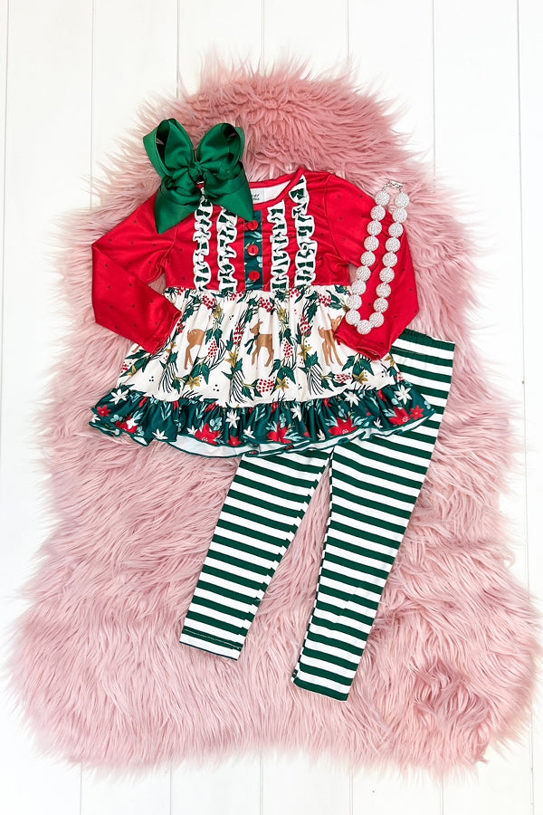 Christmas Deer Pant Set