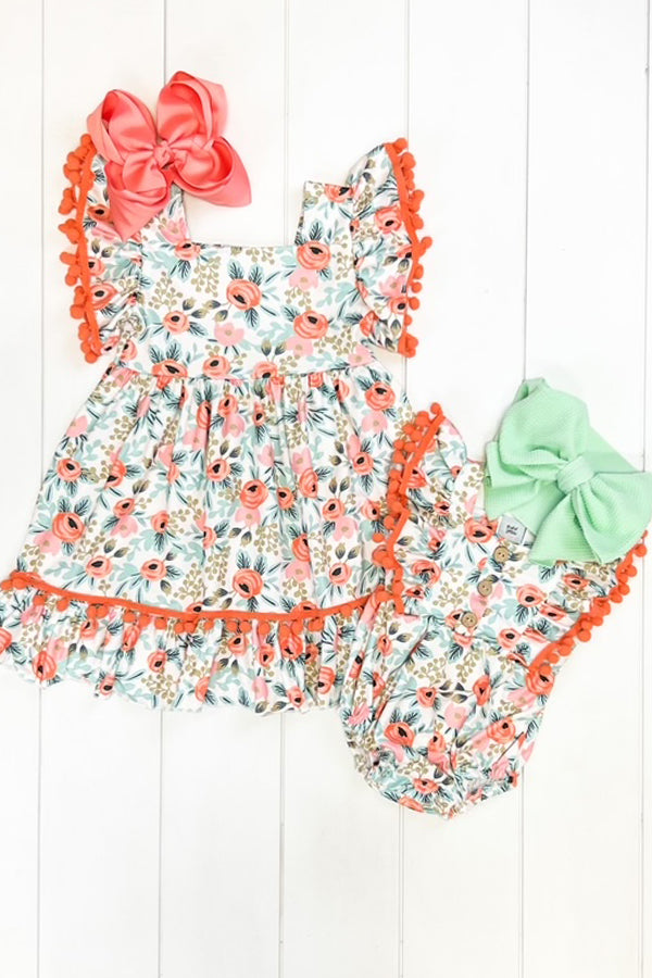 Coral Poppy Dress