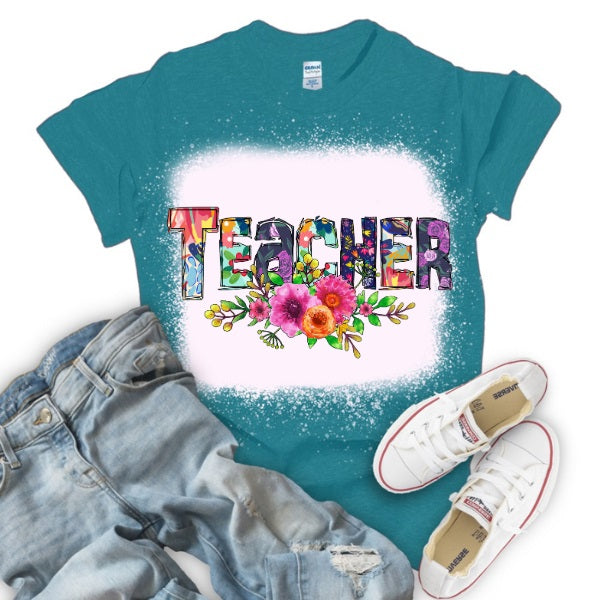 Floral Teacher-2 Colors
