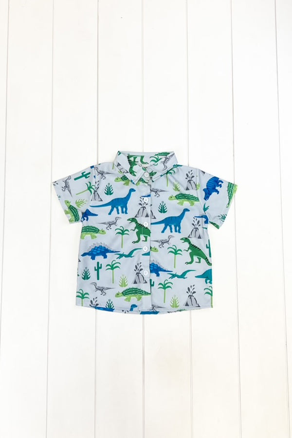Blue & Green Dino Polo
