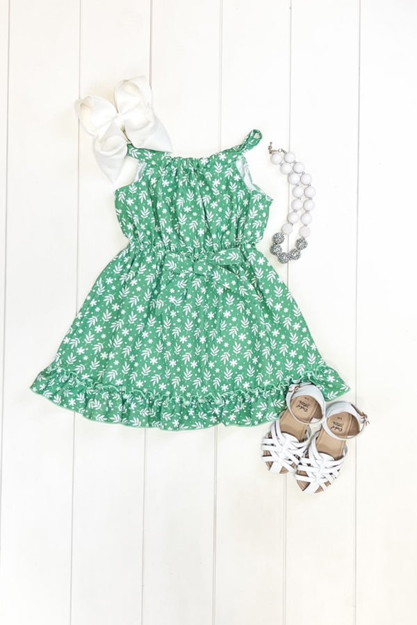 Green Floral Dress