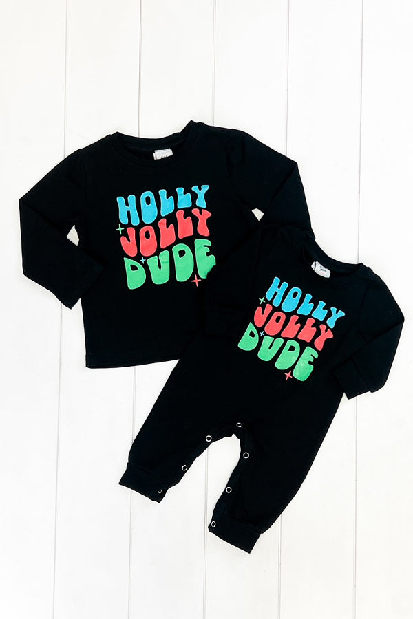 Holly Jolly Dude Romper