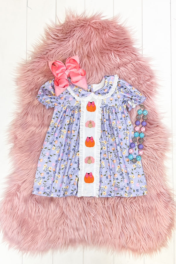 Lavender Floral Turkey Dress