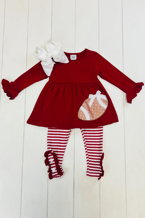 Maroon Football Pant Set- CAN PICK NAME COLOR