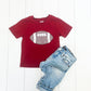 Maroon Football Shirt-CAN PICK COLOR OF NAME